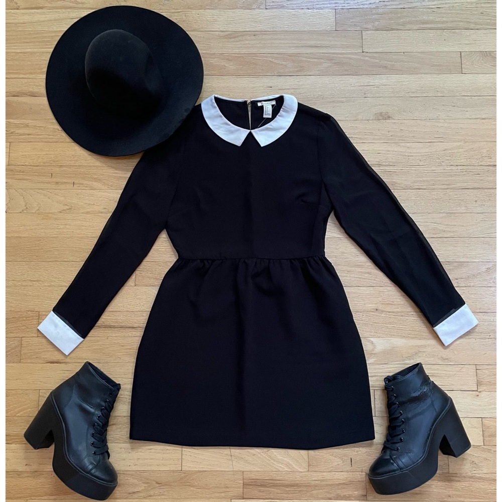Collared Chiffon Dress